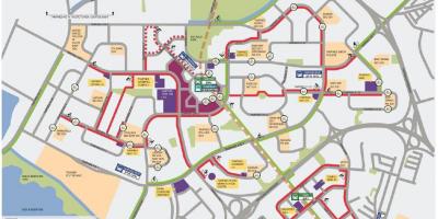 Карта Бициклизам Сингапур
