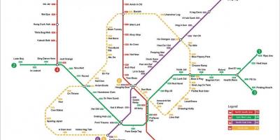 Сингапур станица метро карта