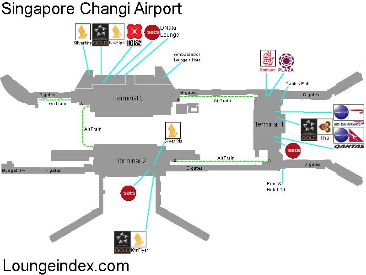 мапа аеродрома у Сингапуру