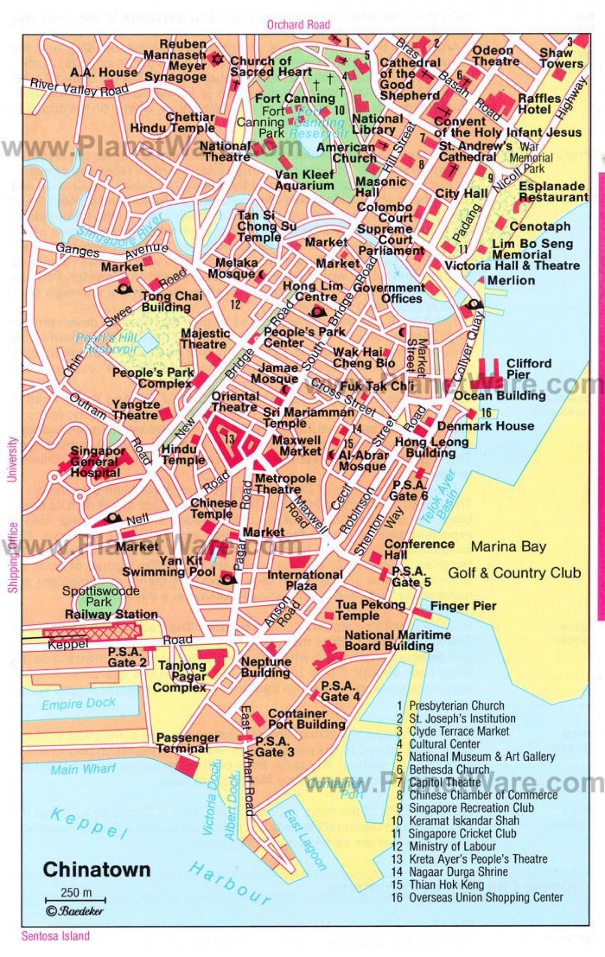 цхинатовн Сингапур карта