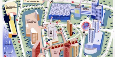 Централни Пословни Дистрикт Сингапур Карта