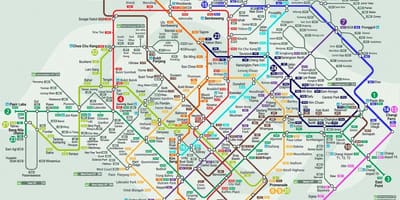 Мапа Сингапура превоза