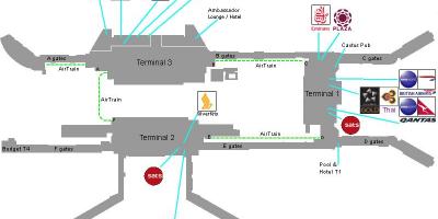 Мапа аеродрома у Сингапуру