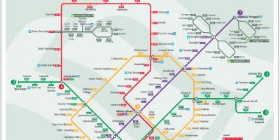 Лрт траса на мапи Сингапура